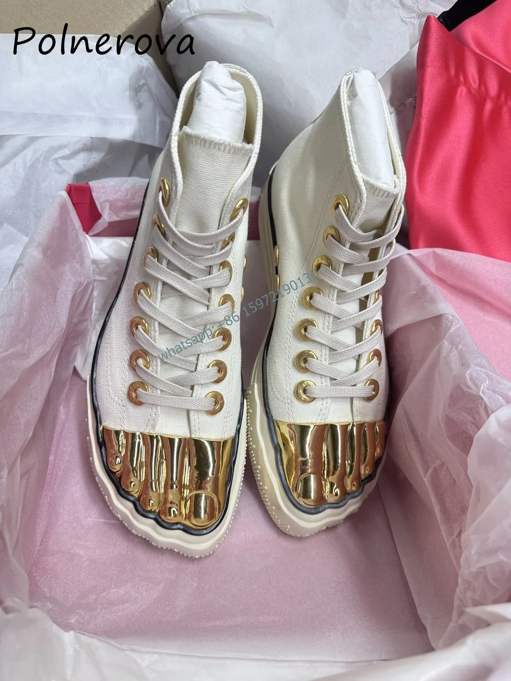 Women'S Fashion Shoes - Laarzen met vijf vingers, metalen neus,
