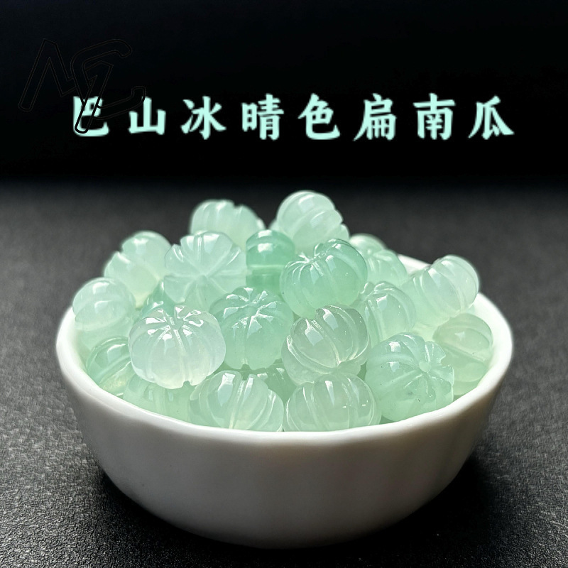 Women'S Fashion Jewellery - 10 stks Een Groene Jade Pompoen