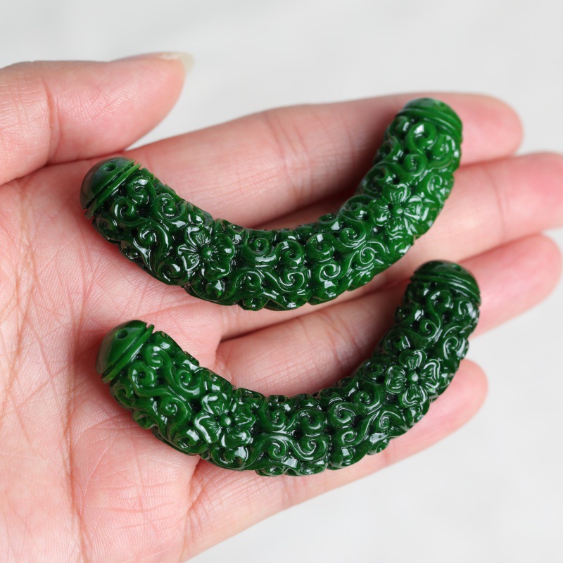 Women'S Fashion Jewellery - 1pc Natuurlijke A Groene Jade Draak
