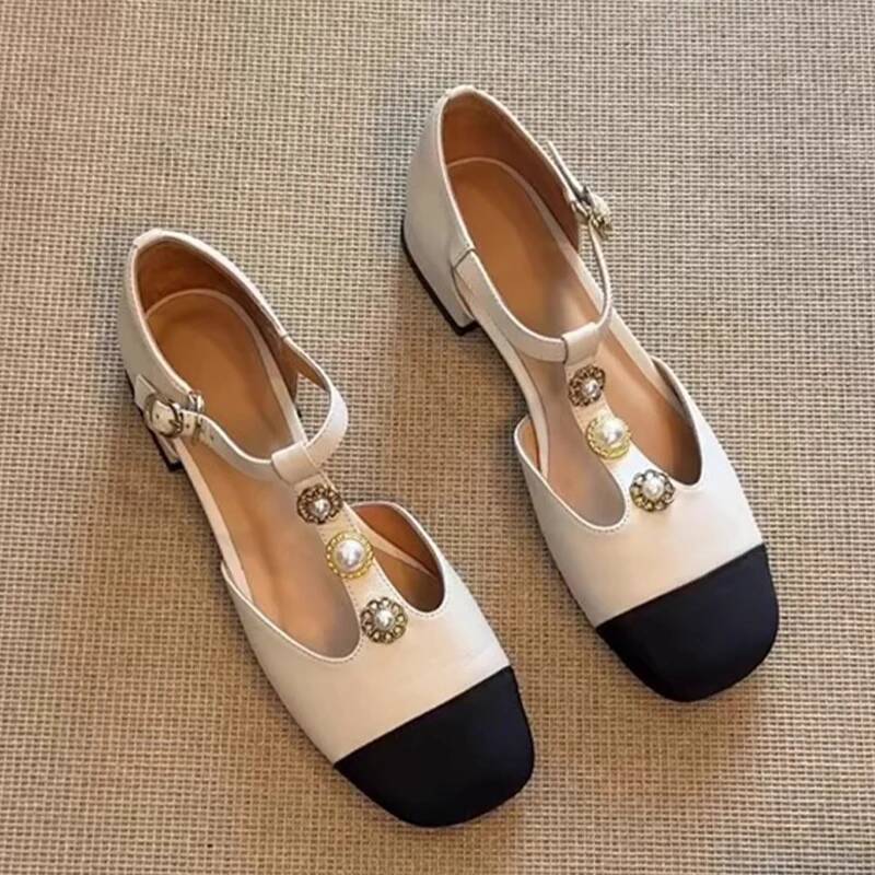 Women'S Fashion Shoes - Vrouwen Vierkante Neus Hakken Sandalen Zomer