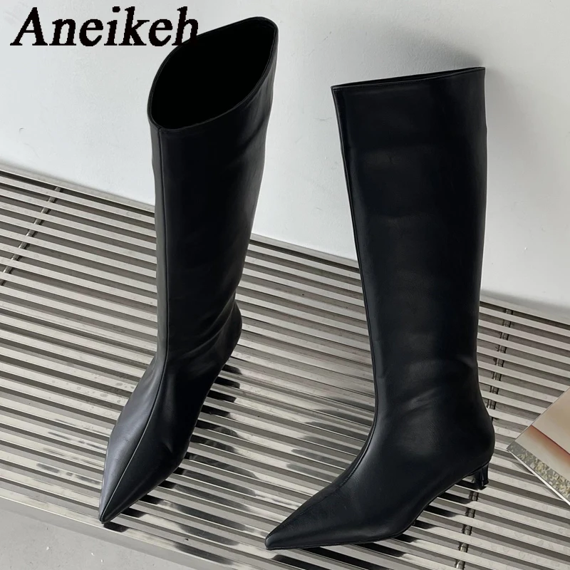 Aneikeh 2027 Mode Sexy Spitse  - Women'S Fashion Knee High Boots recensie en prijs
