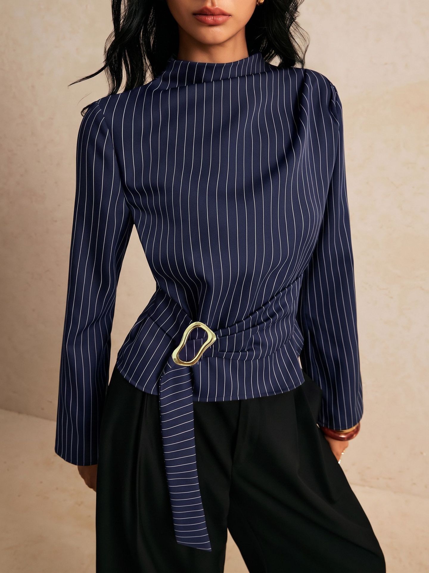 Top met strik, wijde mouwen, g - Women Fashion Necktie recensie en prijs