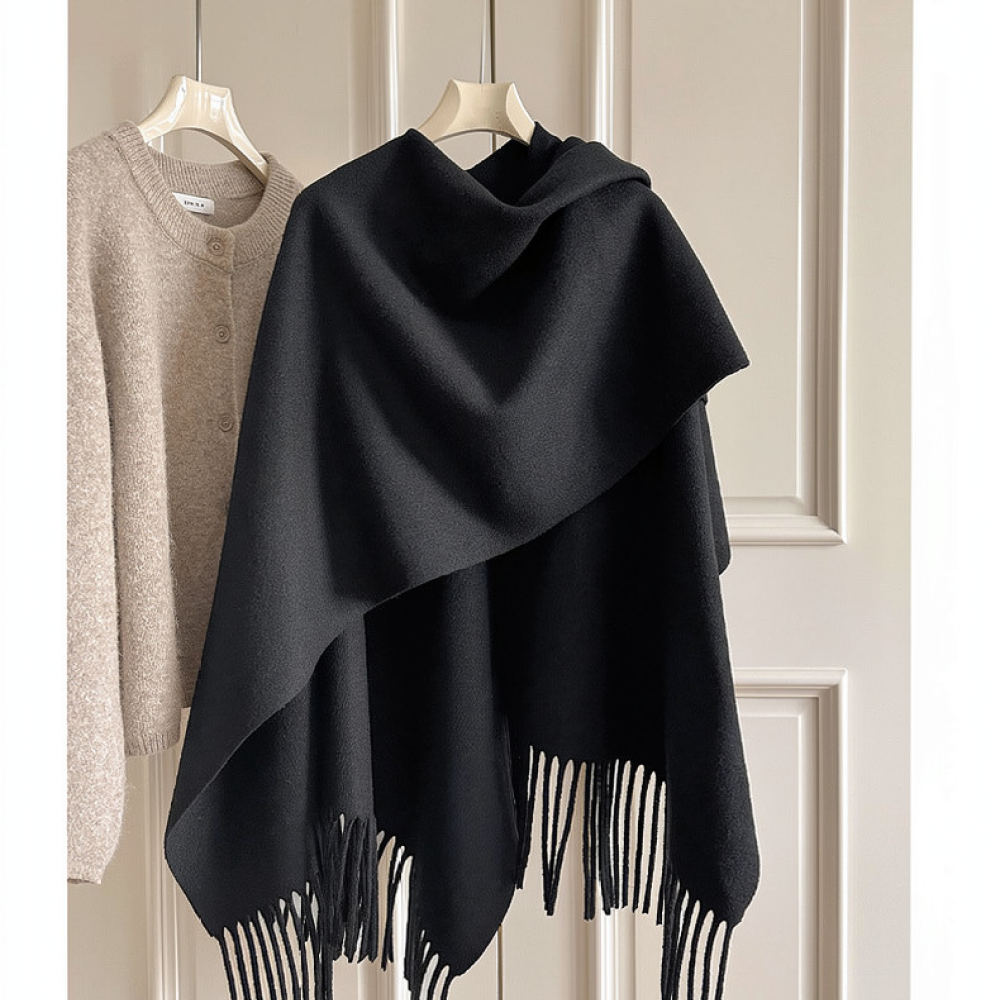 Verdikte wollen cape-sjaal voo - Women Fashion Photoshoot recensie en prijs