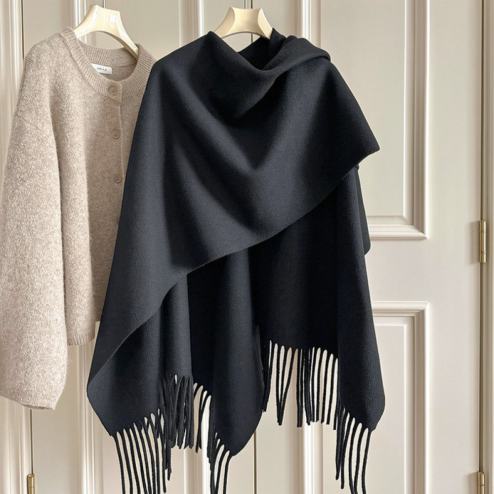 Verdikte wollen cape-sjaal voo - Women Fashion Photoshoot recensie en prijs