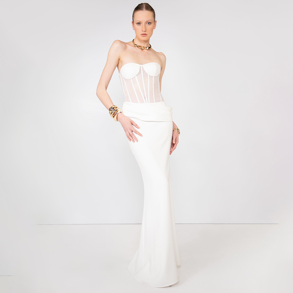 Sexy doorschijnende visgraat-a - Women Fashion Dress Names recensie en prijs