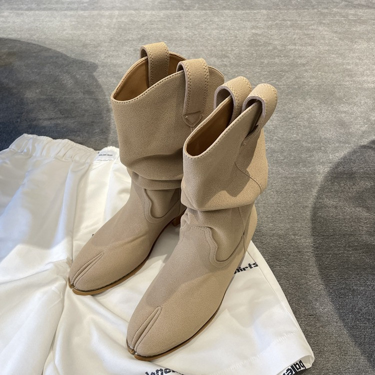 Mode vintage laarzen gespleten - Women'S Fashion Korea recensie en prijs