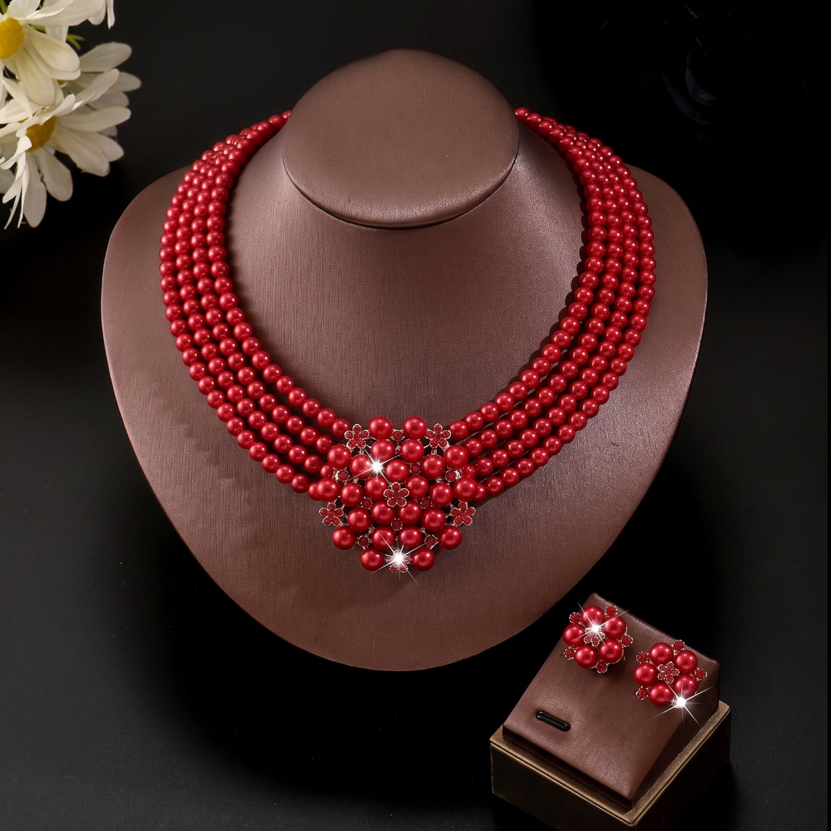 Dames Multi-Strand Parel Bloem - Women Fashion Photoshoot recensie en prijs
