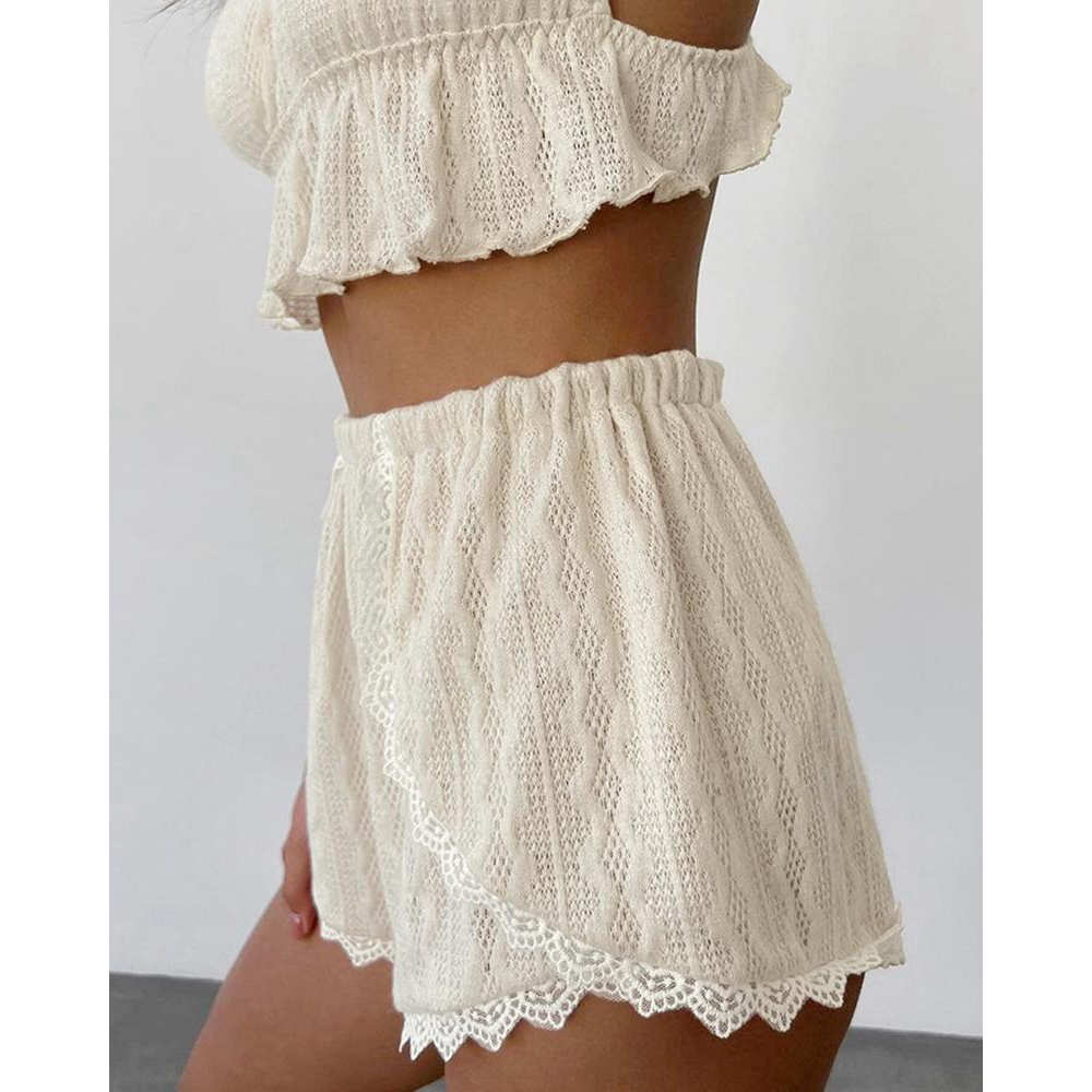 Kanten rand Ruche zoom Kabel g - Lace Trim Cami recensie en prijs
