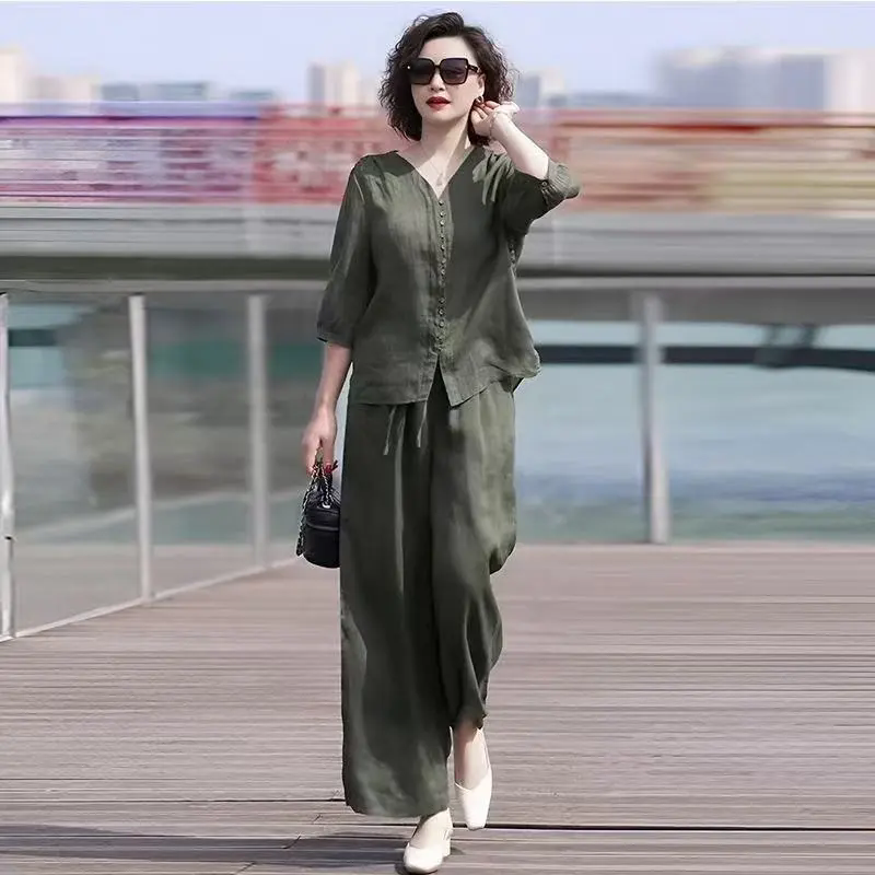 Linnen katoenen set, damesmode - Women Fashion Over The Years recensie en prijs