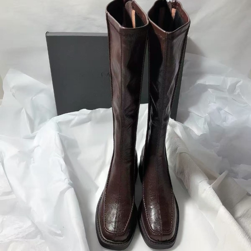 Rondneusige, dikkezolige lange - Women'S Fashion Knee High Boots recensie en prijs