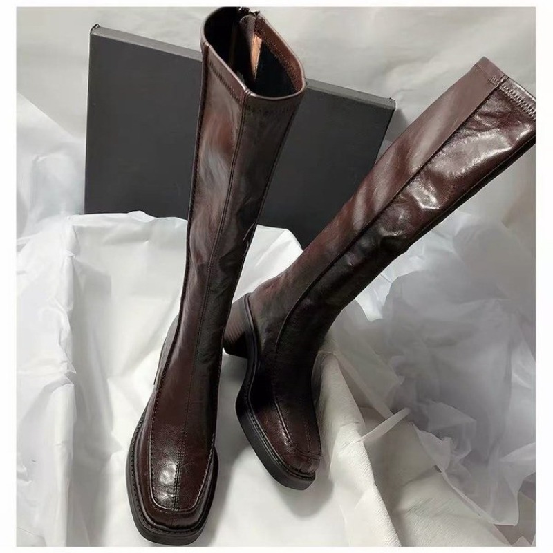 Rondneusige, dikkezolige lange - Women'S Fashion Knee High Boots recensie en prijs