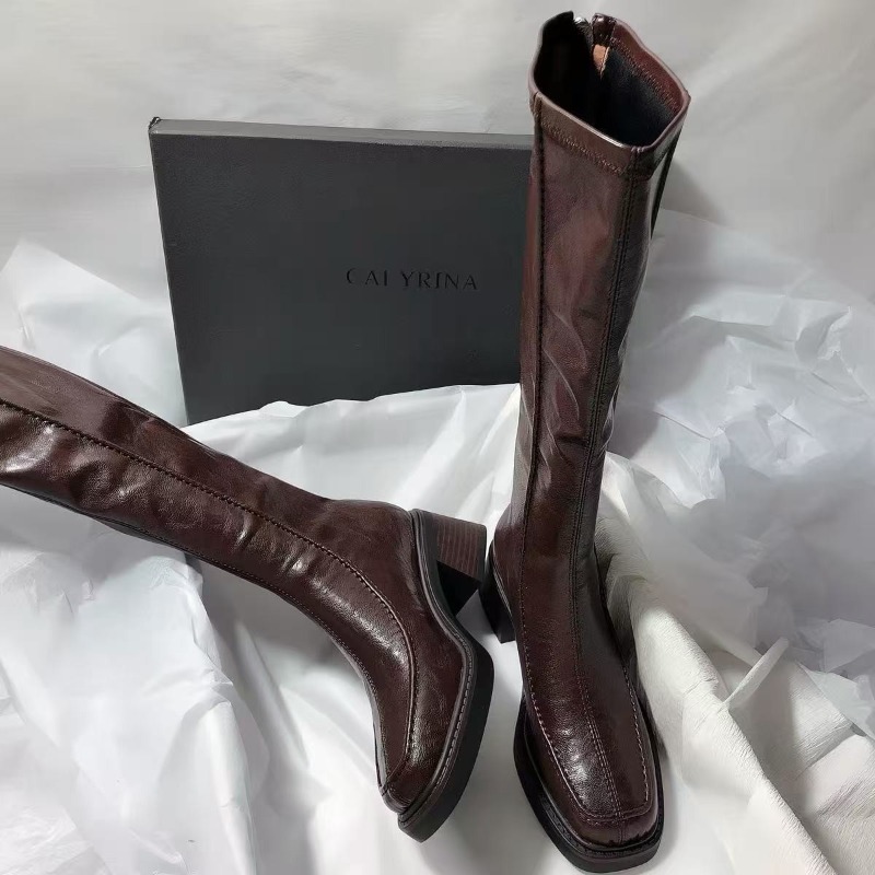 Rondneusige, dikkezolige lange - Women'S Fashion Knee High Boots recensie en prijs