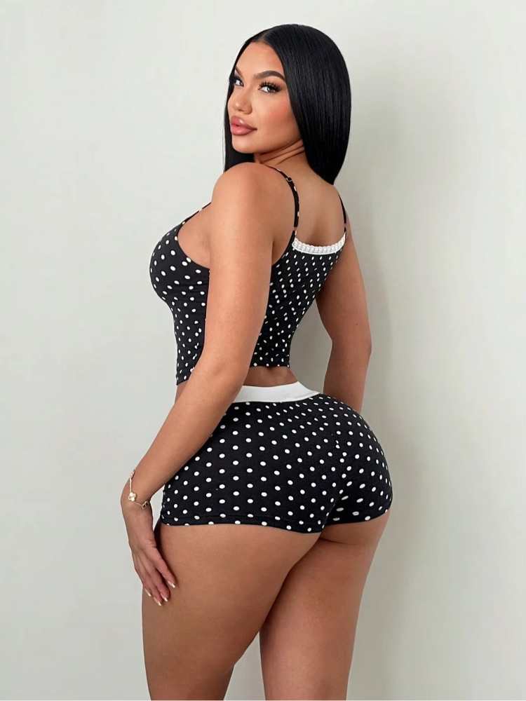 Amerikaanse mode, polkadotprin - Women'S Fashion Vest Tops recensie en prijs
