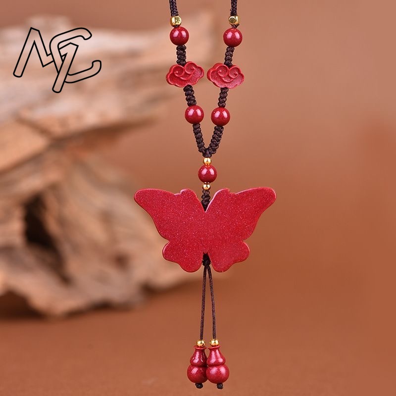 Mode Rode Cinnaber Jade Vlinde - Women'S Fashion Jewellery recensie en prijs