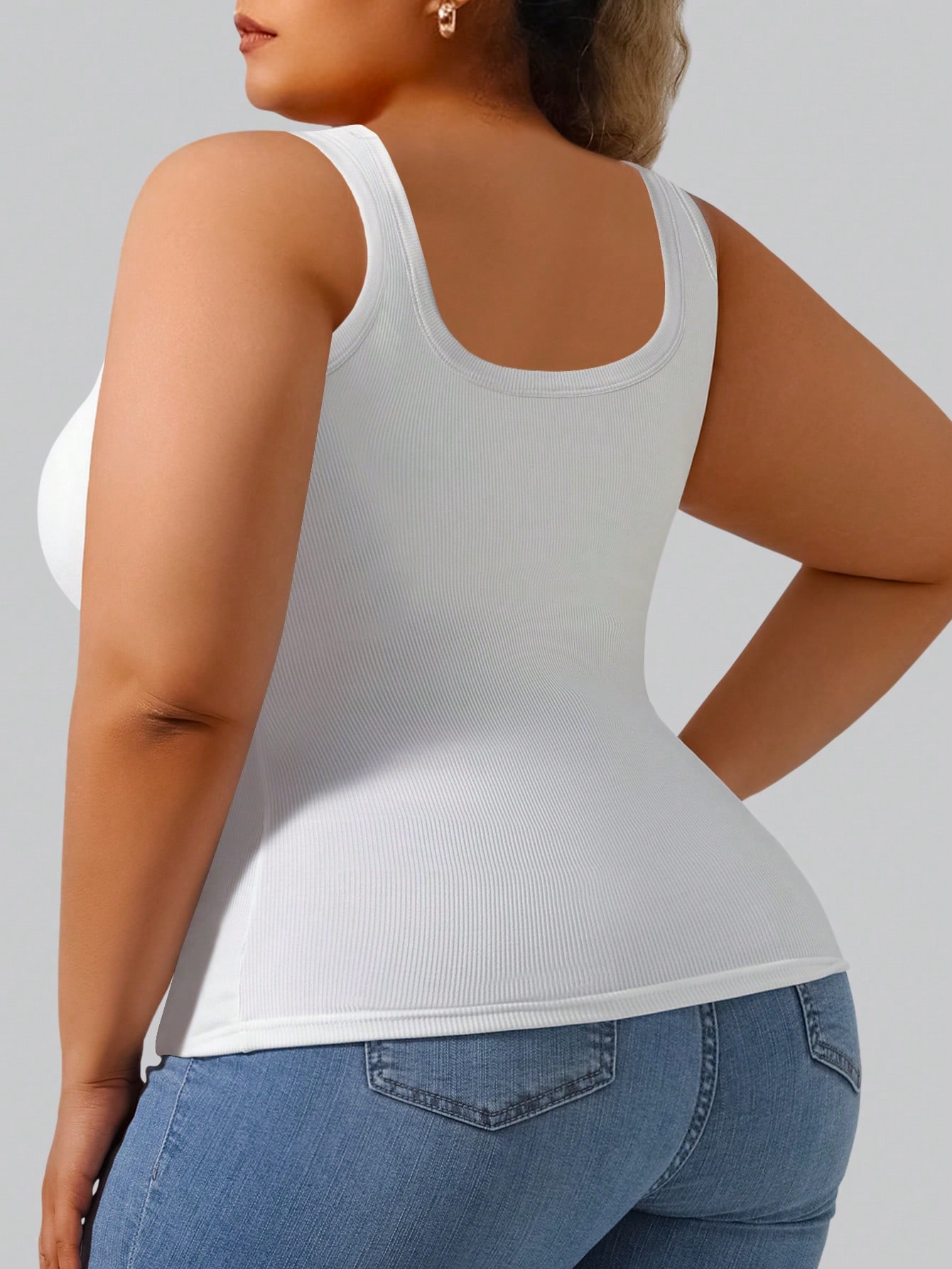 Plus size dames tanktop met ri - Lace Trim Cami recensie en prijs