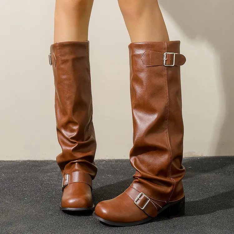 Dames 2026 Nieuwe effenkleurig - Women'S Fashion Knee High Boots recensie en prijs