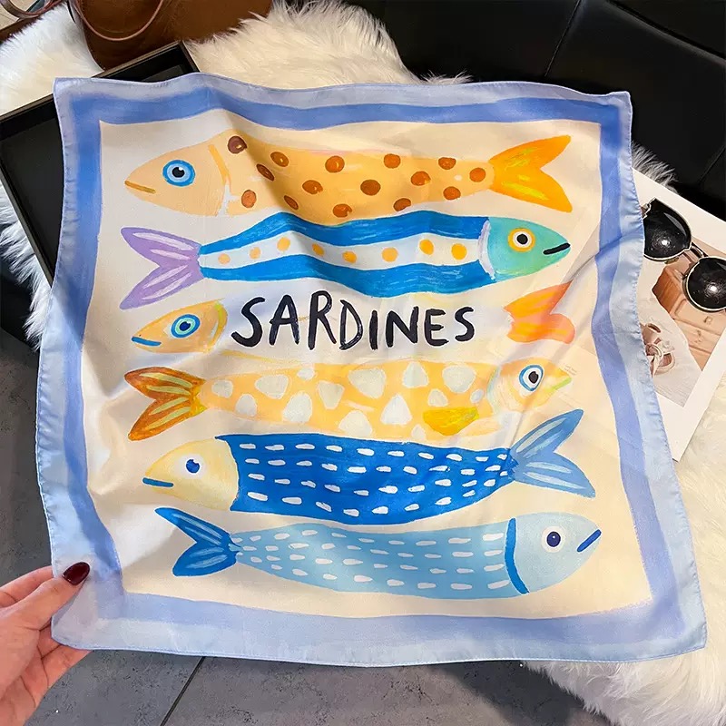 Mode Vis Patroon Vierkante Zij - Women Fashion Necktie recensie en prijs